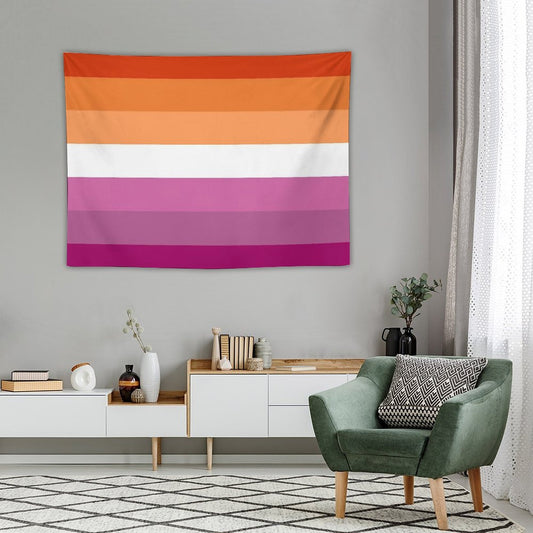 New Lesbian Flag Expanded Tapestry