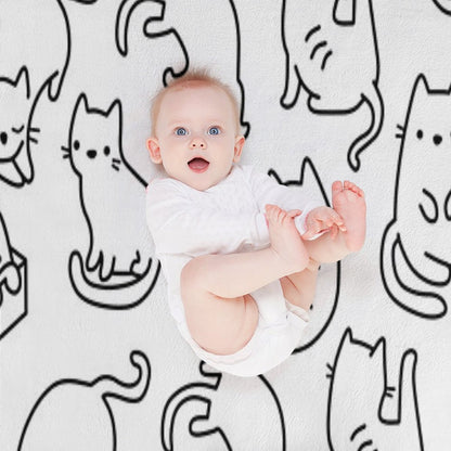 Cats Cats Cats Throw Blanket