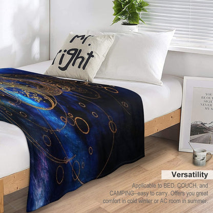 ClockWork Writing Throw Blanket