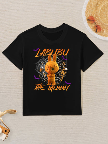 Funny Scary Labubu The Mummy Cute Labubu The Monsters Kids T-Shirt