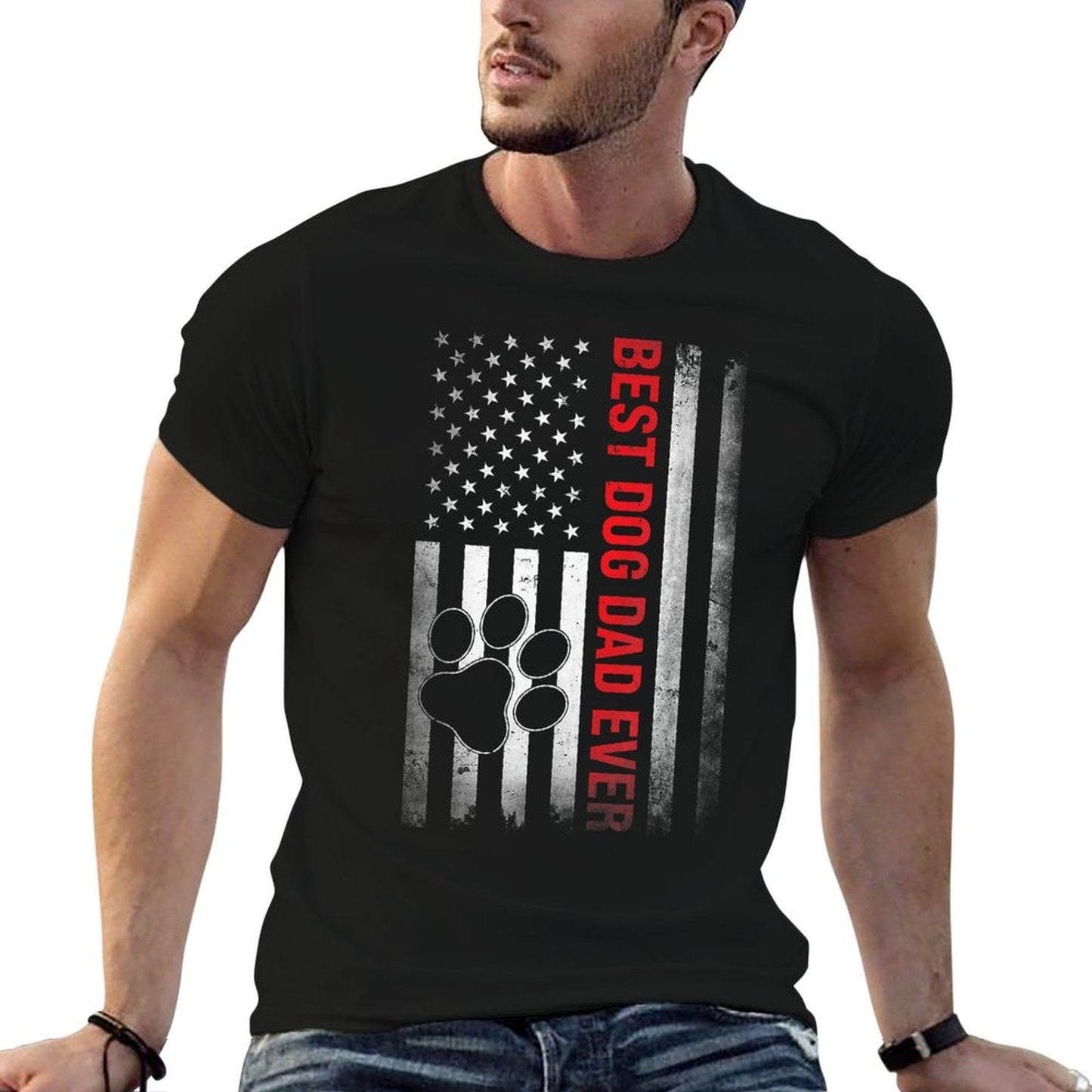 Funny Dad Fathers Day Dog Dad T-Shirt