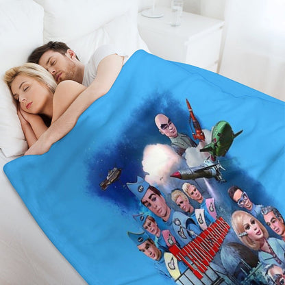 Thunderbirds Drawing 1 Throw Blanket