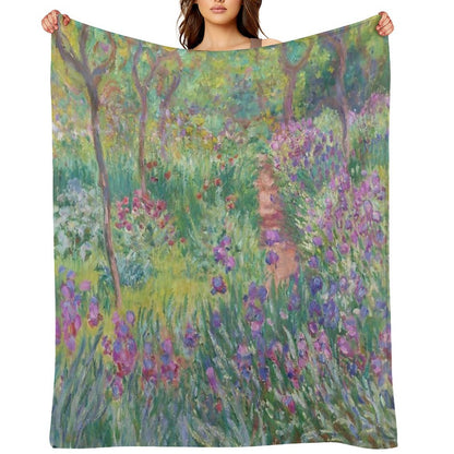 The Artist's Garden at Giverny Throw Blanket