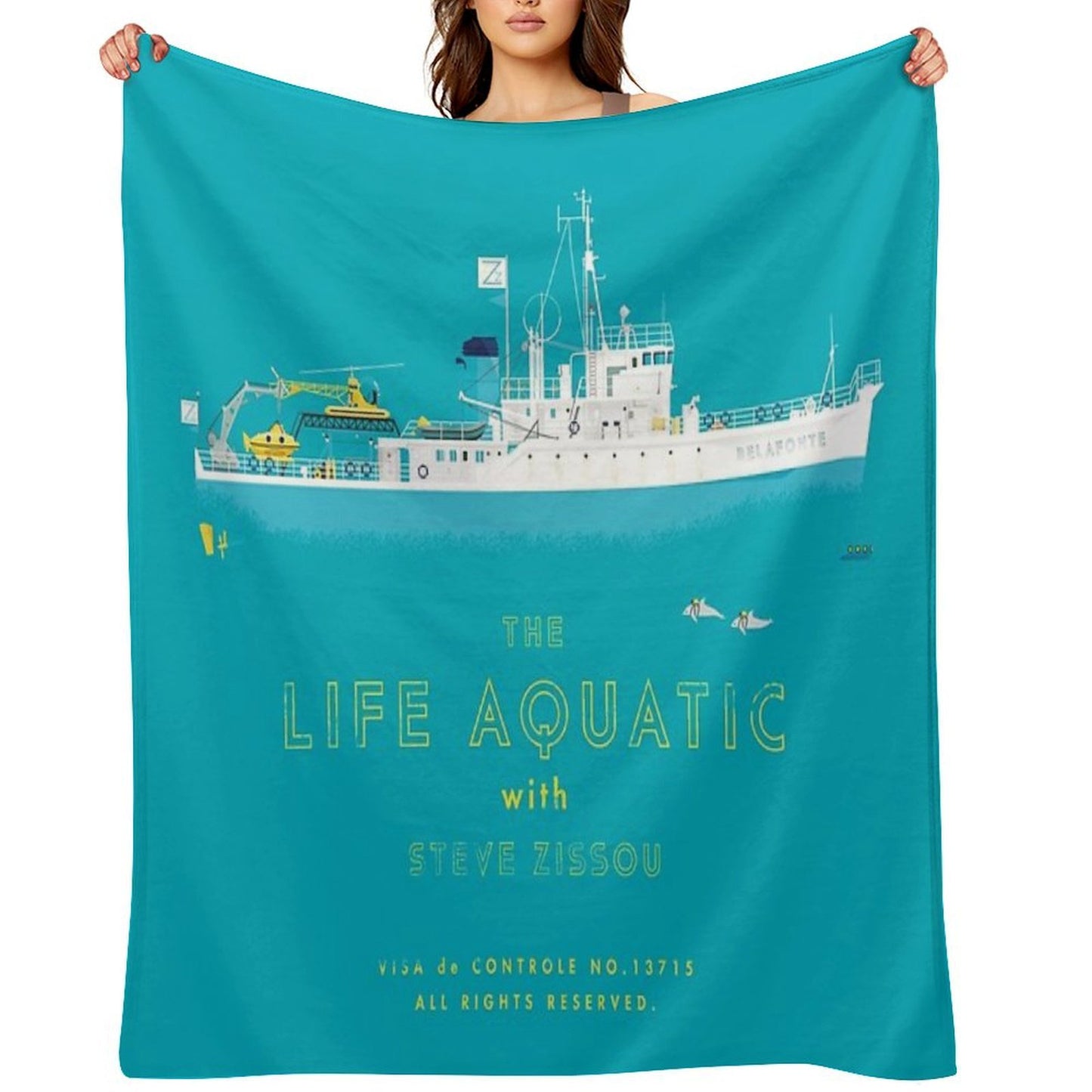 The Life Aquatic with Steve Zissou Throw Blanket