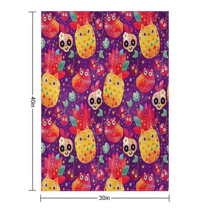 Mexican Tutti Frutti Throw Blanket