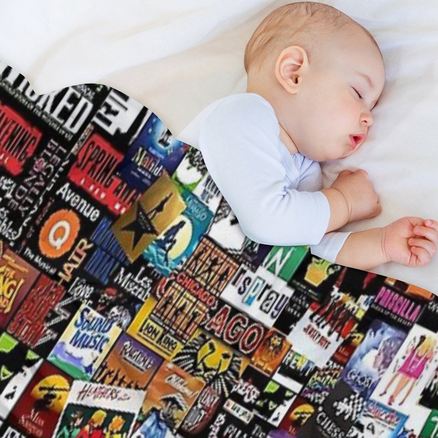 Collage II Musical Throw Blanket