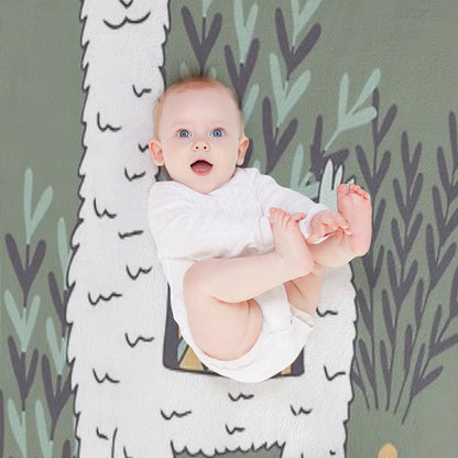 Smug Llama Throw Blanket