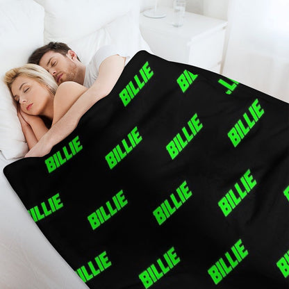 Neon Billie (black Bg) Throw Blanket