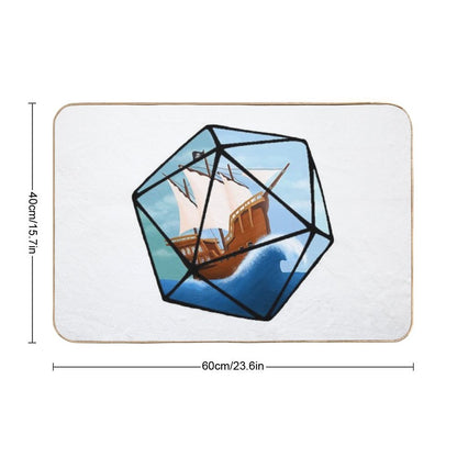 Pirate  Swashbuckler D20 Bath Mat