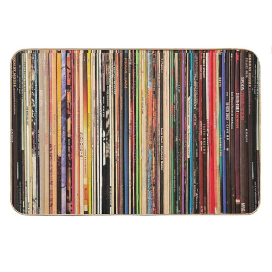 Record Collector Bath Mat