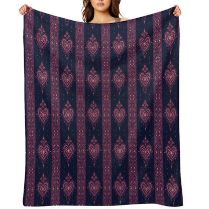 Bohemian Heart Throw Blanket