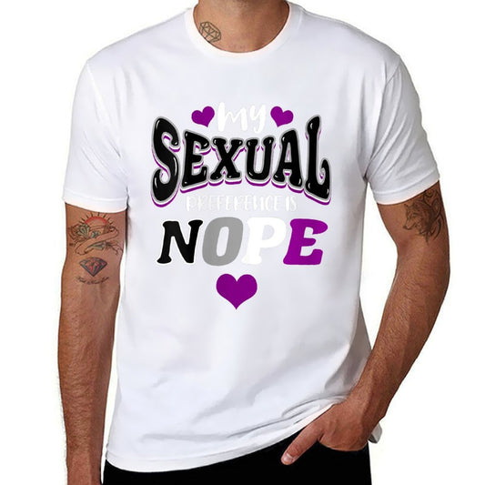My Sexual Preference Is Nope Asexual Pride  Eco-friendly Material T-Shirt