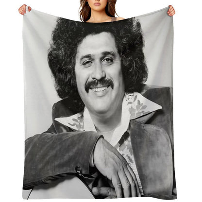Freddy Fender BW Throw Blanket