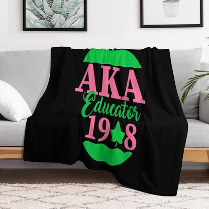 Cute Pretty Educators & Teacher Funny Aka Educator T-Shirt Throw Blanket