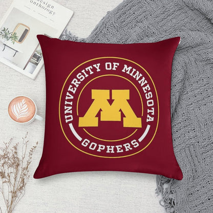Gophers - Circle Design Soft Ultra-Soft Texture Throw Pillow