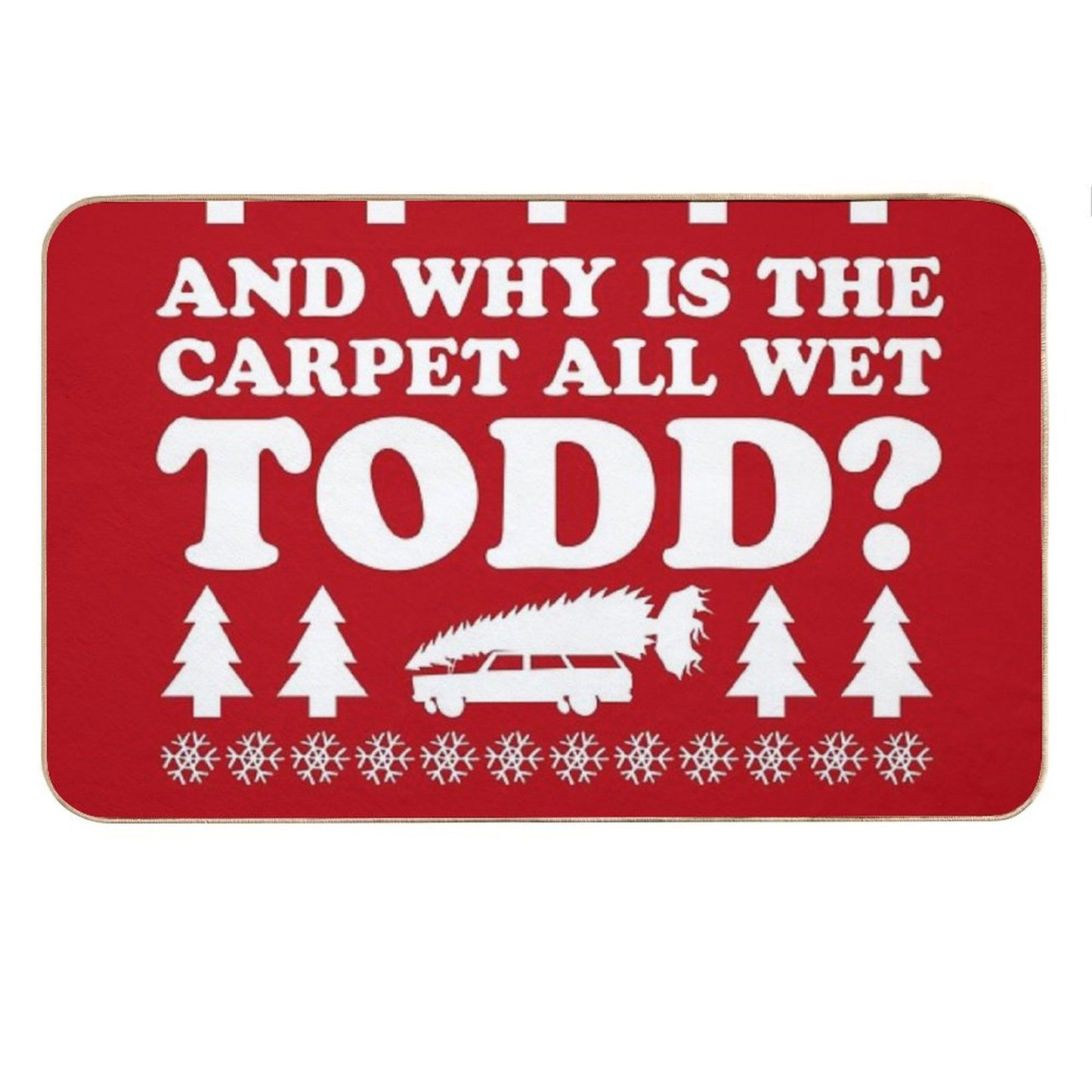 Soggy Christmas Bath Mat