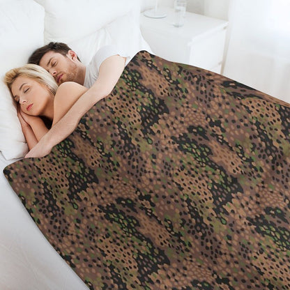 M44 Pea Dot Camo Throw Blanket