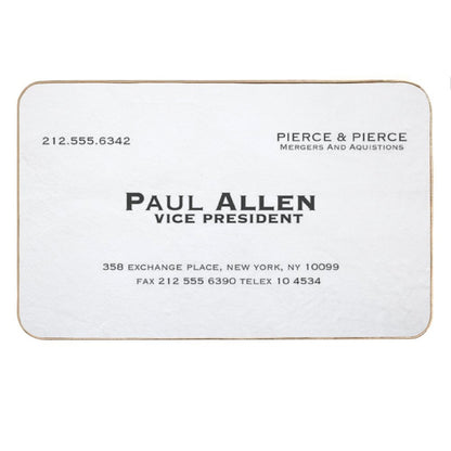 Paul Allen Business Card Bath Mat