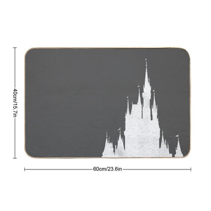 Magic Castle Silhouette Vintage Bath Mat