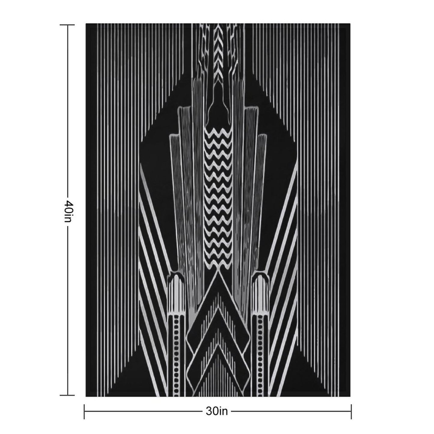 Art Deco Throw Blanket