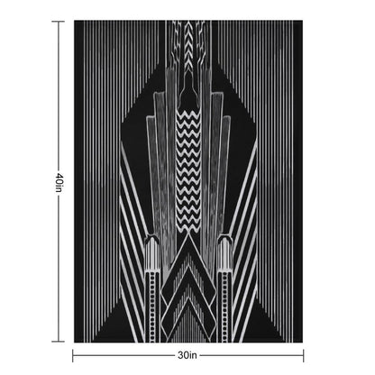 Art Deco Throw Blanket
