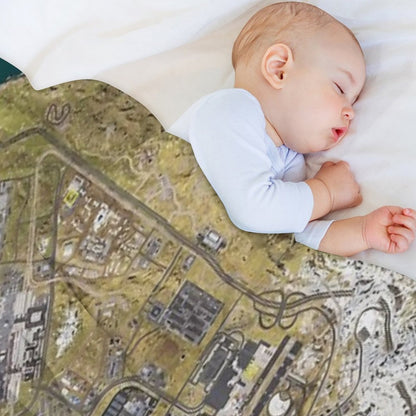 COD WARZONE MAP Throw Blanket