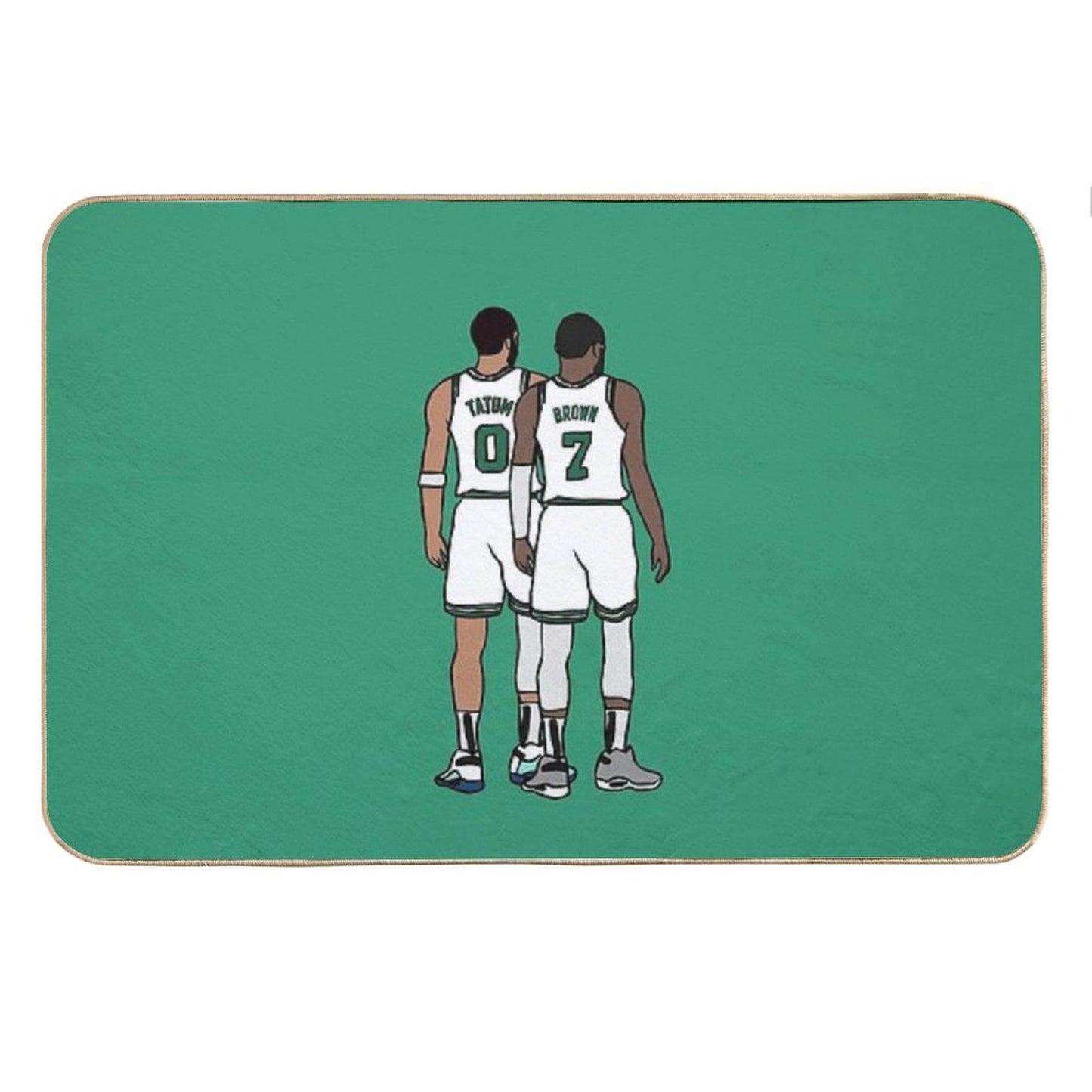 Jayson Tatum And Jaylen Brown Back-To Bath Mat