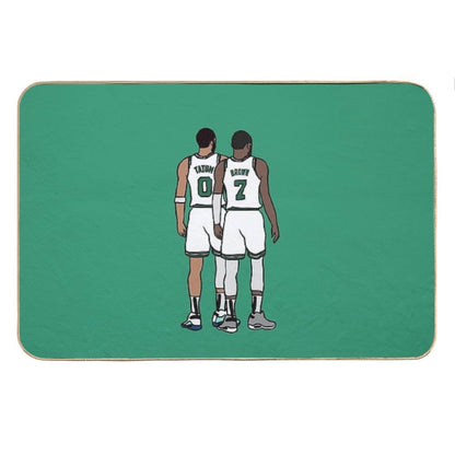 Jayson Tatum And Jaylen Brown Back-To Bath Mat