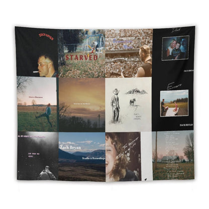 Zach Singer Bryan 12 Ablums Collection Cover Tapestry