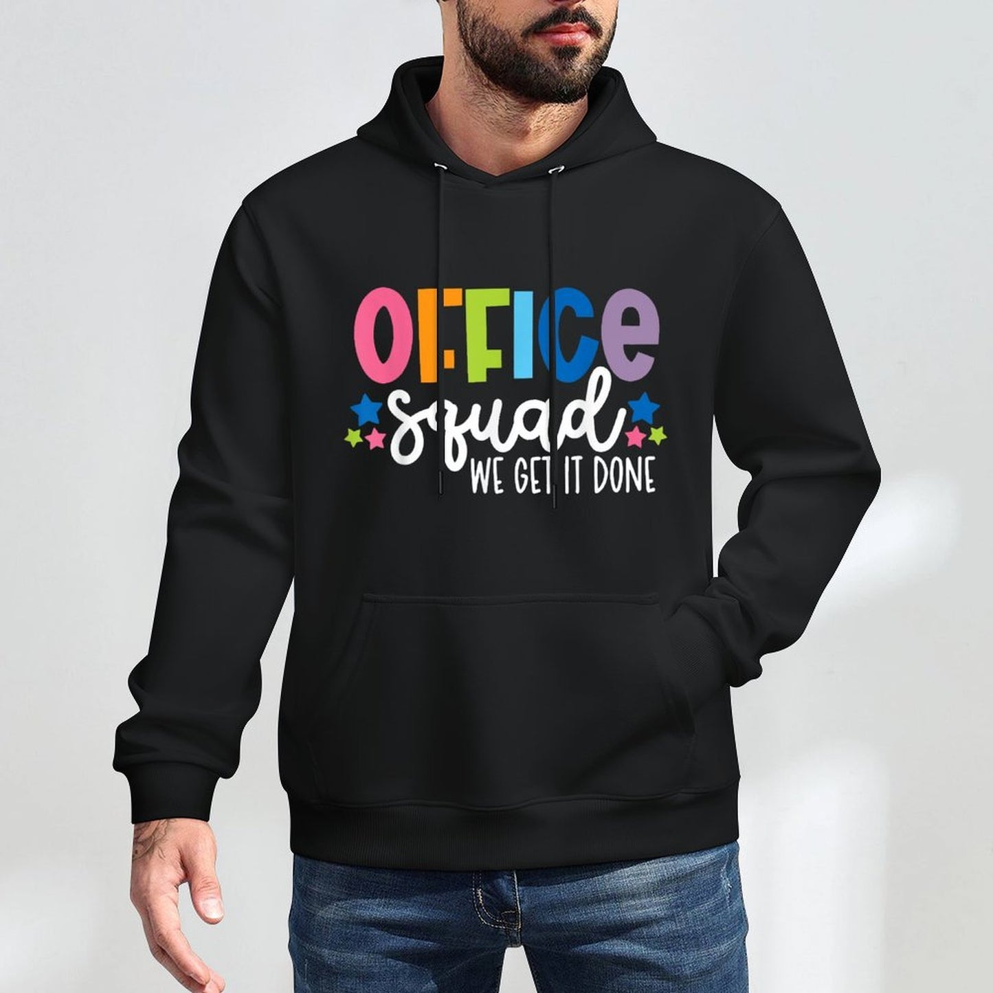 Office Squad We Get It Done Back To School Happy First Day Shrink-Resistant Hoodie