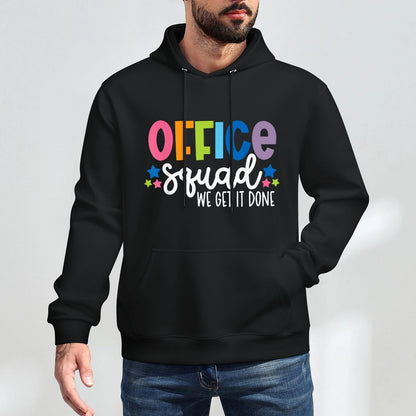 Office Squad We Get It Done Back To School Happy First Day Shrink-Resistant Hoodie