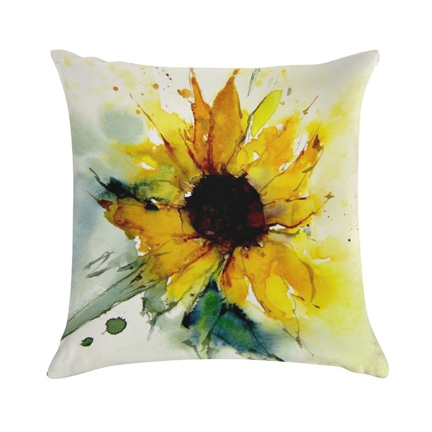 Sunflower Soft Bedroom Essential Throw Pillow