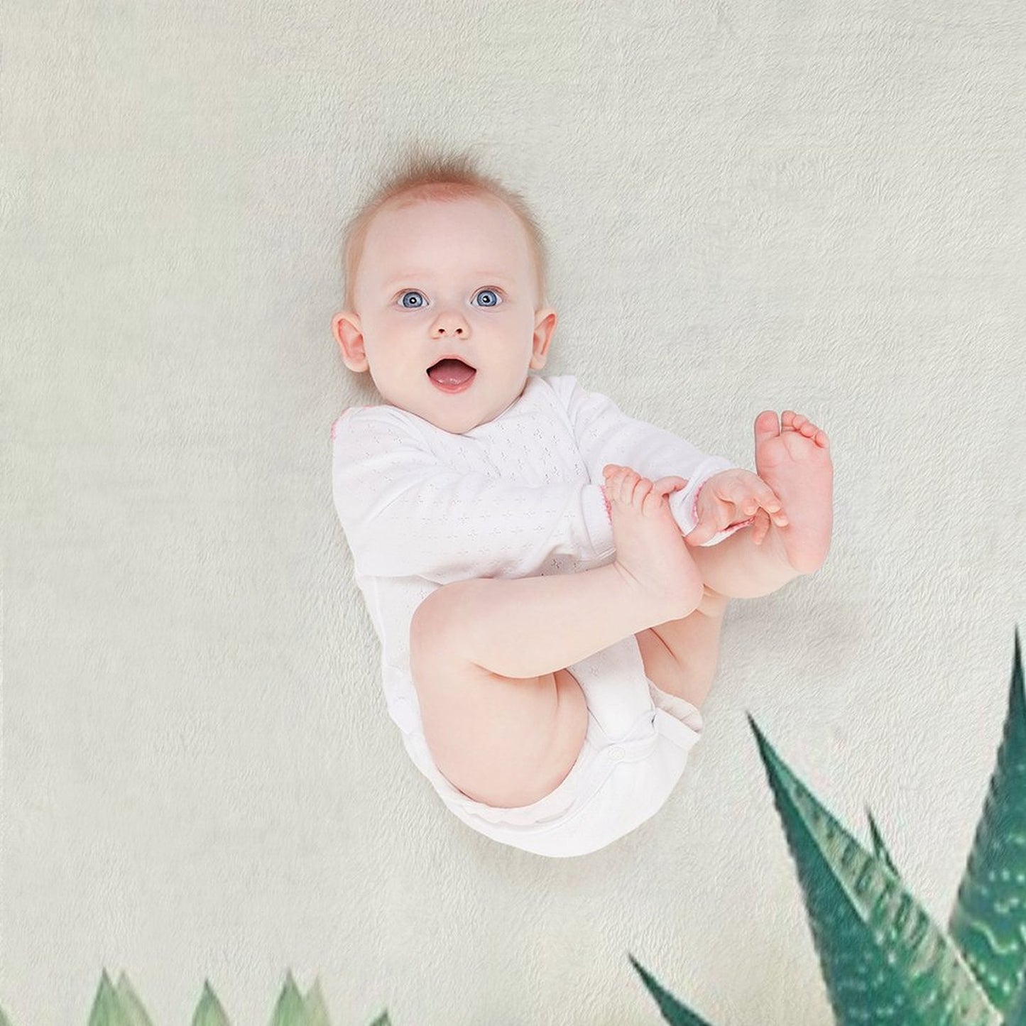 Succulent Forest Throw Blanket