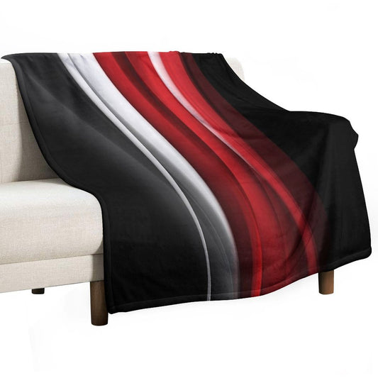 Red And White Throw Blanket