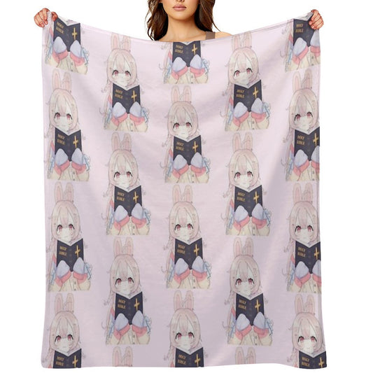 Pipkin Pippa Reading The Holy Bible Throw Blanket