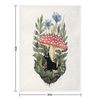 Tiny Unicorn Throw Blanket