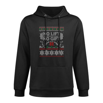 No Lift No Gift Ugly Christmas Sweater Bodybuilder XMas Gift Moisture-Wicking Hoodie