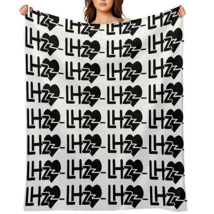 LHZ (Black) Throw Blanket