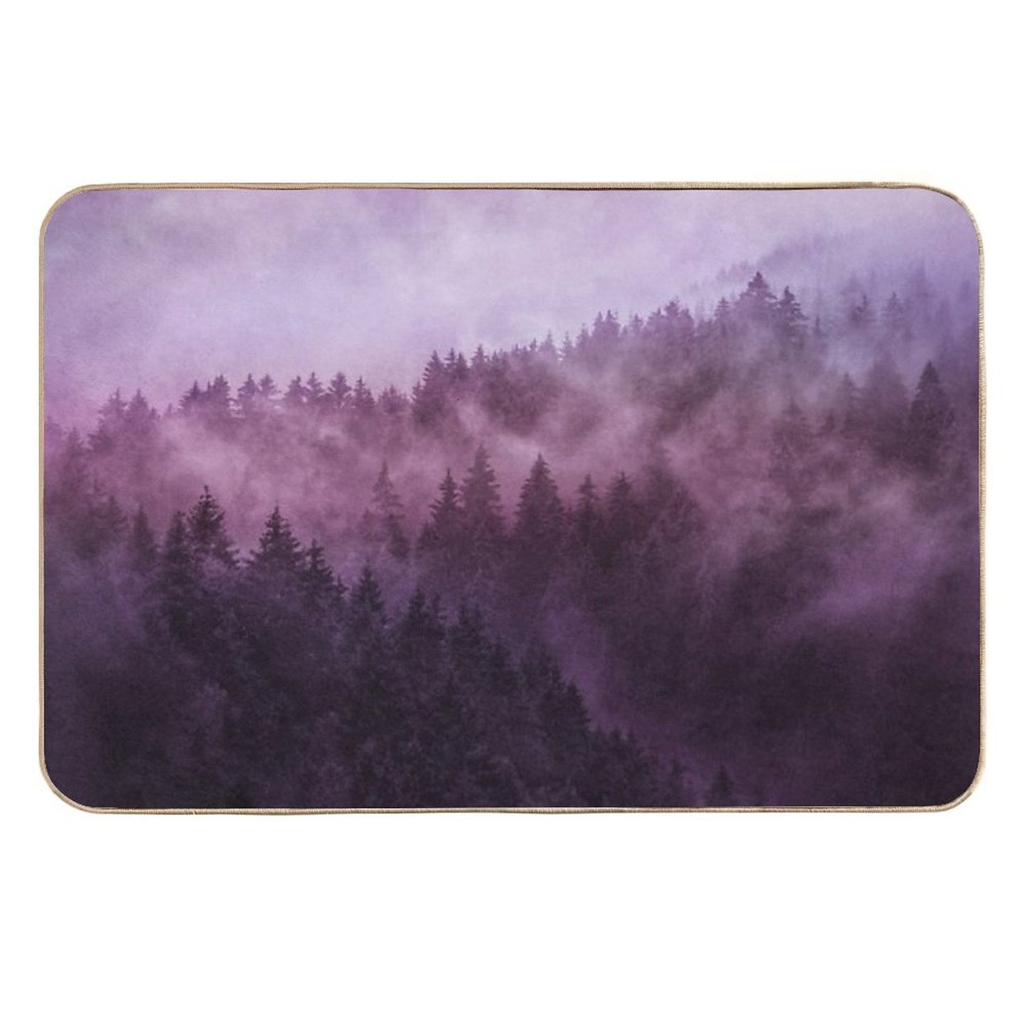 Excuse Me, I'm Lost  Laid Back In A Romantasy Moody Wilderness Dream Forest With Cascadia Trees Covered In Magic Fog  Multi-Purpose Bath Mat