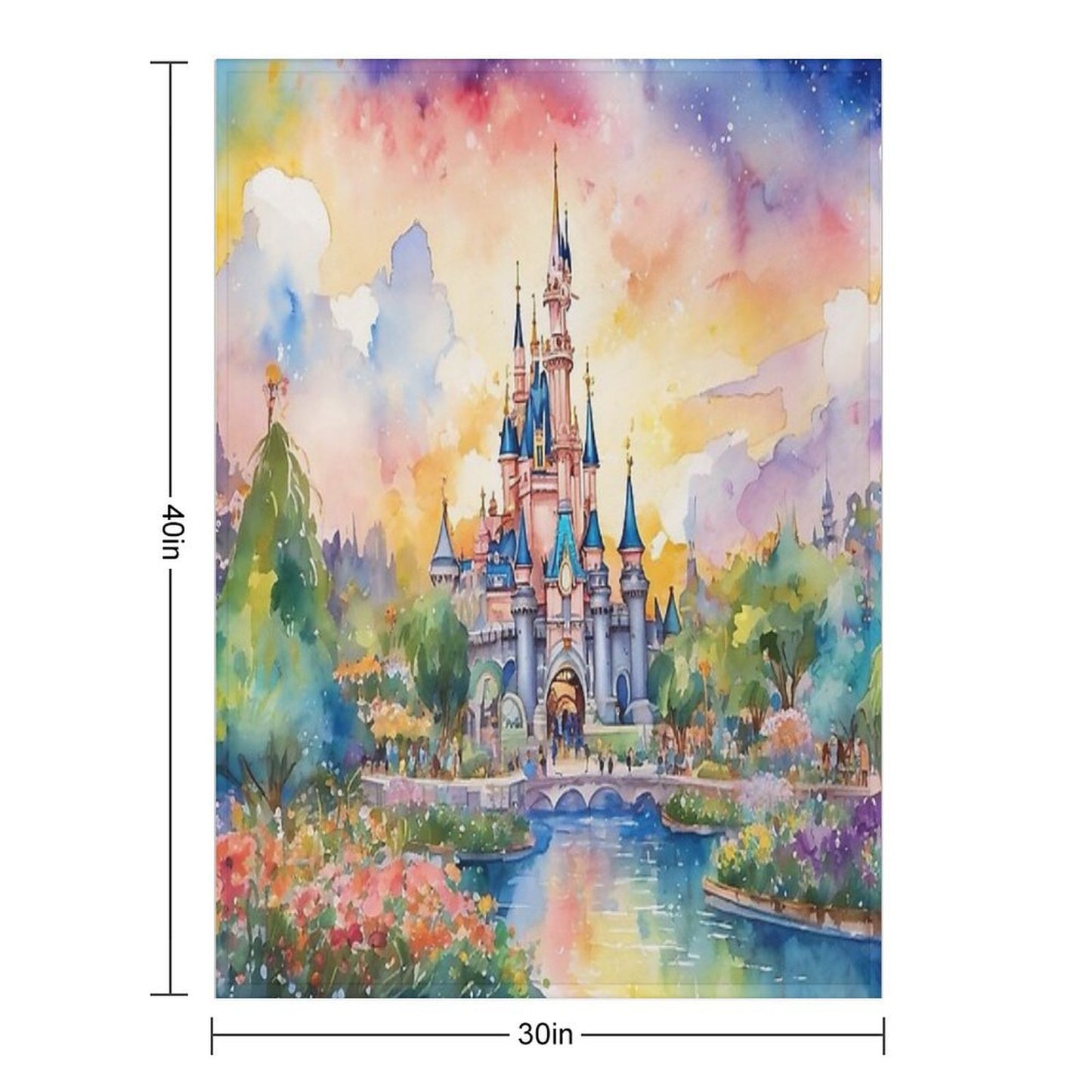 Happiest Place Throw Blanket