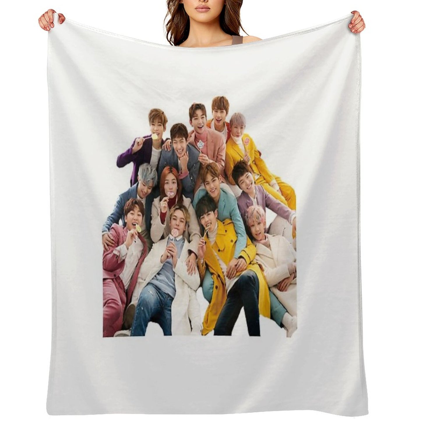 Seventeen Kpop Throw Blanket