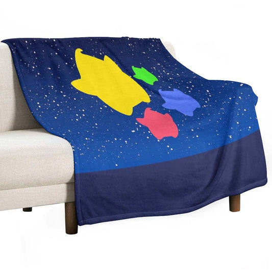 Lumas (Yellow, Red, Blue, Green) Throw Blanket