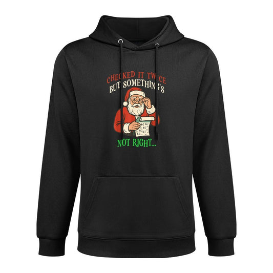 Funny Christmas 67 Santa Checking His List Six Seven Meme Relaxed Fit Hoodie