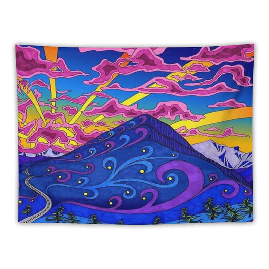 Psychedelic Landscape Tapestry