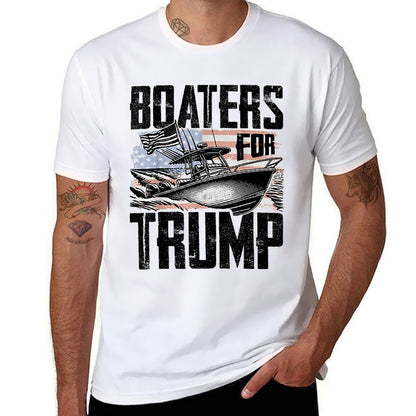 Boaters For Trump  Rolled Sleeves T-Shirt