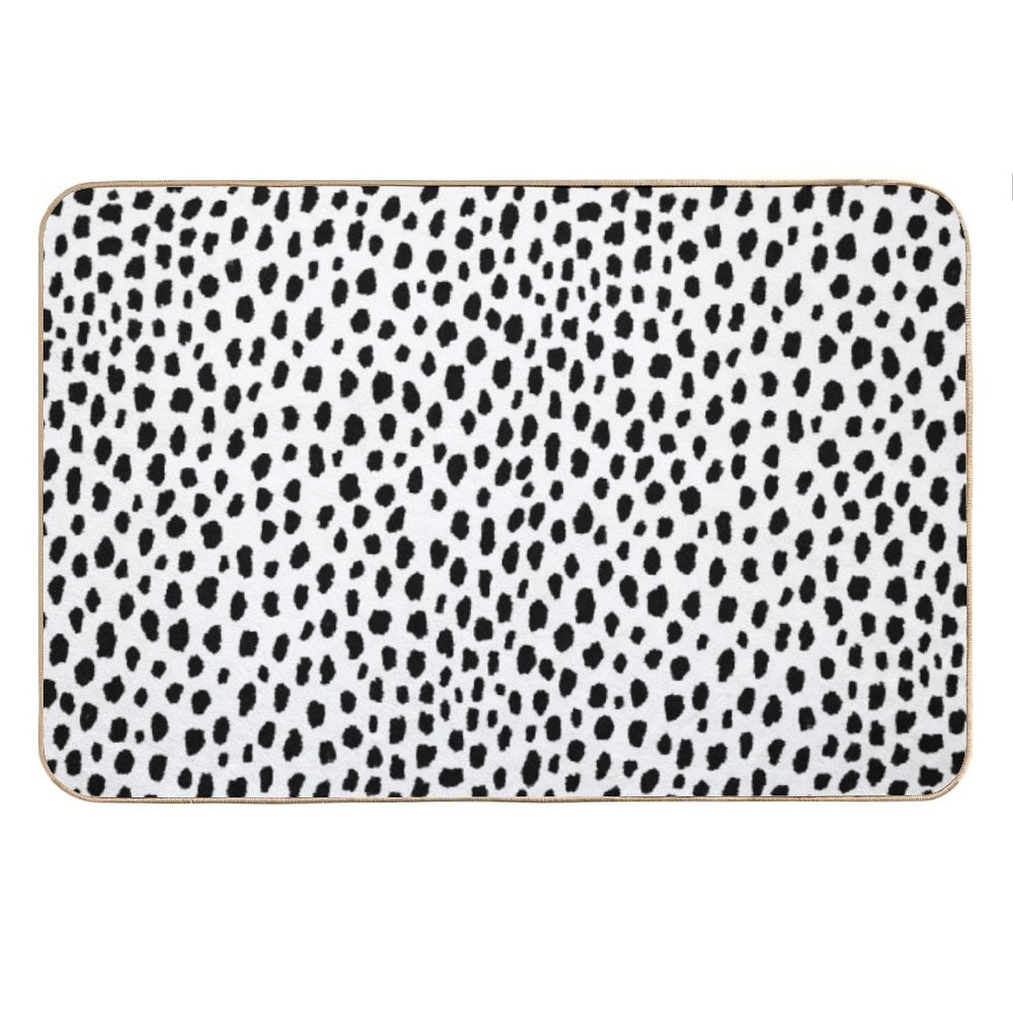 Dalmatian Spots (blackwhite) Bath Mat