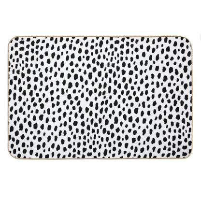 Dalmatian Spots (blackwhite) Bath Mat