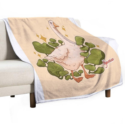 Plant Goose Throw Blanket