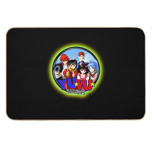 Characters Funny Hakusho Manga Logo Bath Mat