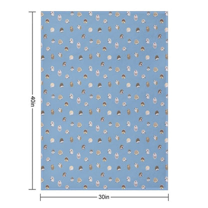 Hedgehog Pattern Throw Blanket